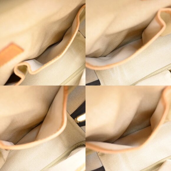 LOUIS VUITTON LV Logo Trouville Hand Bag Monogram Leather Brown - Picture 11 of 16